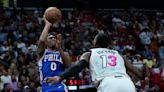 Maxey comanda triunfo de 76ers sobre el Heat sin Embiid