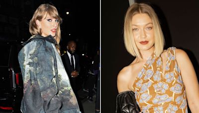 Taylor Swift Trades Color-Coordinating With Travis Kelce for Gigi Hadid