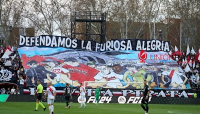 Antiviolencia propone una nueva multa al Rayo Vallecano por el despliegue sin avisar de una gran pancarta