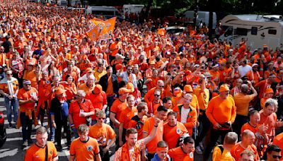 Dutch fans hailed for 'CRAZY' sea of orange at Euro 2024