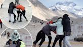 Mt. Everest tourists throw punches over the perfect selfie position
