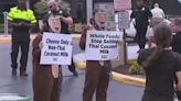 PETA activists dress up in monkey suits, chains to protest at Austin Whole Foods
