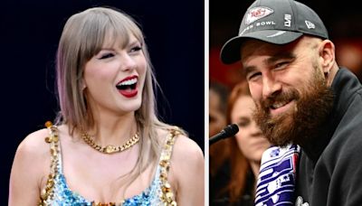 Taylor Swift's Boyfriend Travis Kelce Makes Surprise Appearance On Stage During Eras Tour Stop In London