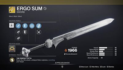 How to get Ergo Sum Exotic Sword in Destiny 2 - Charlie INTEL