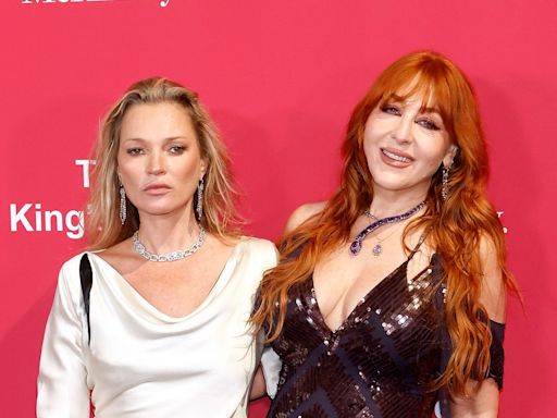 Kate Moss is pictured with Charlotte Tilbury at The King’s Trust global gala