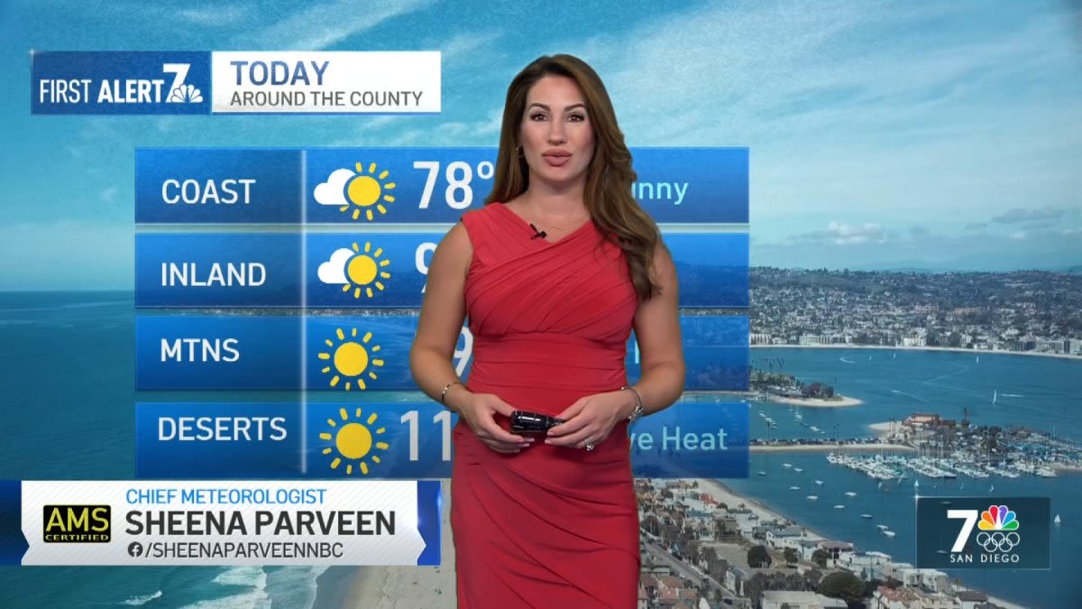 San Diego weather today: Sheena Parveen's forecast for July 26, 2024