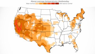 A heat dome will send temperatures into the triple-digits across the West as fires burn