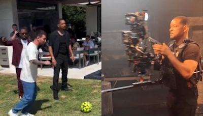 Así fue el detrás de escena de la grabación de Lionel Messi y Will Smith para promocionar Bad Boys 4