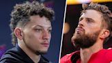 Patrick Mahomes reacts to teammate Harrison Butker's controversial speech