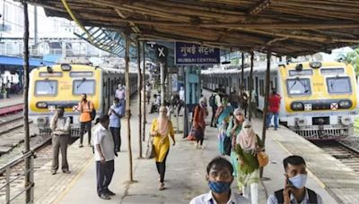 Mumbai local train services faces disruption as bamboo structure falls on overhead wire