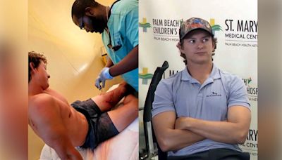 Shark attack victim speaks out after near-death experience: ‘Felt like a punch’