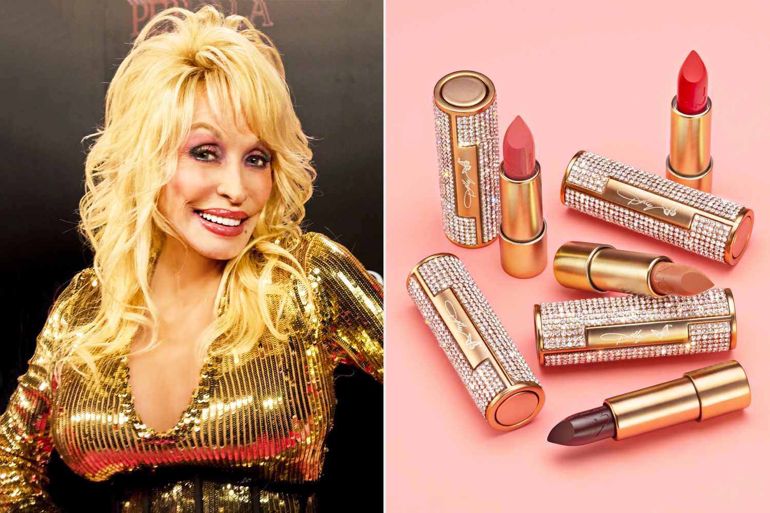 Dolly Parton Announces 'Glamorous' Beauty Collection — and of Course the Lipsticks Are Covered in Crystals