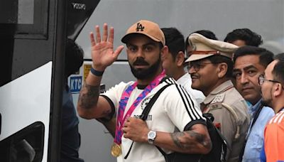 They're home: India's T20 world champs arrive in Delhi; fans brave rain to welcome players