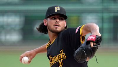 Pirates place hard-throwing rookie pitcher Jared Jones on the injured list with a right lat strain