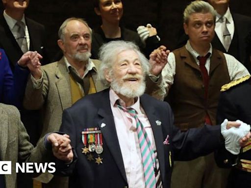 Sir Ian McKellen: Actor falls off stage during London performance