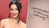 Olivia Rodrigo responds to fan who got a lyric tattooed with a major typo