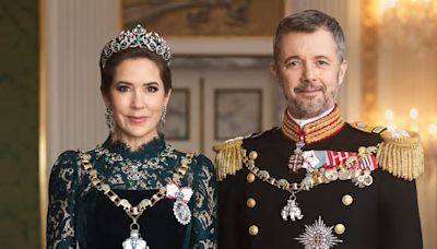 Picture perfect! King Frederik and Queen Mary of Denmark look regal in their first official gala portrait since ascending the throne