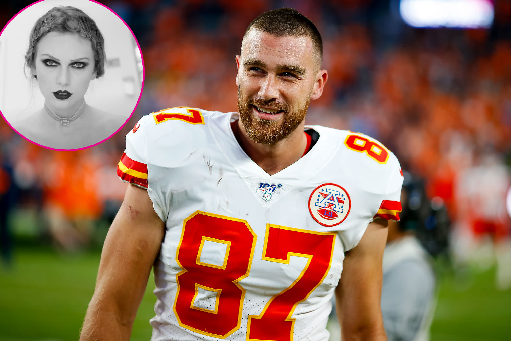 Taylor Swift Fans Think They Hear Travis Kelce Laughing in Behind-the-Scenes ‘Fortnight’ Video