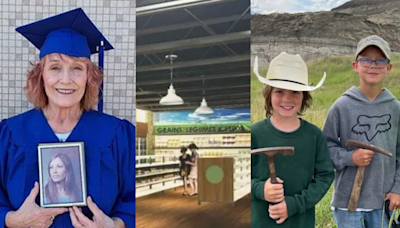 Finally, some good news: A 'free' Canadian grocery store, an unbelievable dinosaur discovery, and a graduation held 50 years later