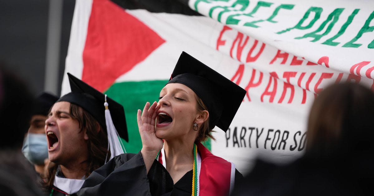 Student protesters disrupt University of Utah graduation while faculty call for school to address police violence