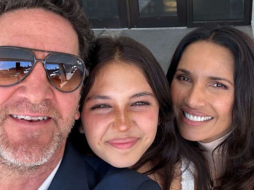 Padma Lakshmi and Daughter Krishna, 14, Pose in Rare Photo with Dad Adam Dell at Middle School Graduation