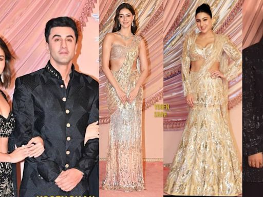 Alia Bhatt, Ranbir Kapoor, MS Dhoni-Sakshi, Arjun Kapoor, Sara Ali Khan, Ananya Panday and others arrive at Anant Radhika Sangeet ceremony