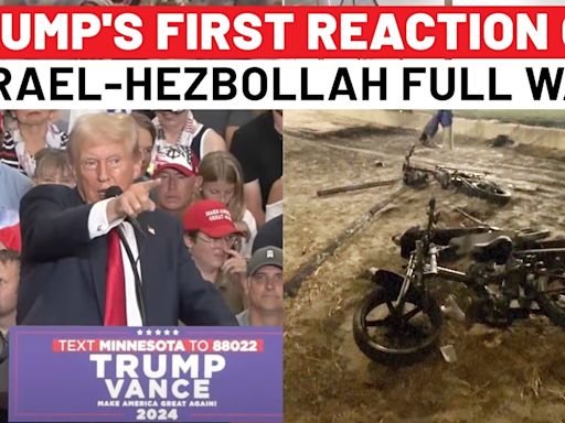 On Cam: Trump's First Reaction To Israel-Hezbollah War Hint After Golan Heights Attack | US Election