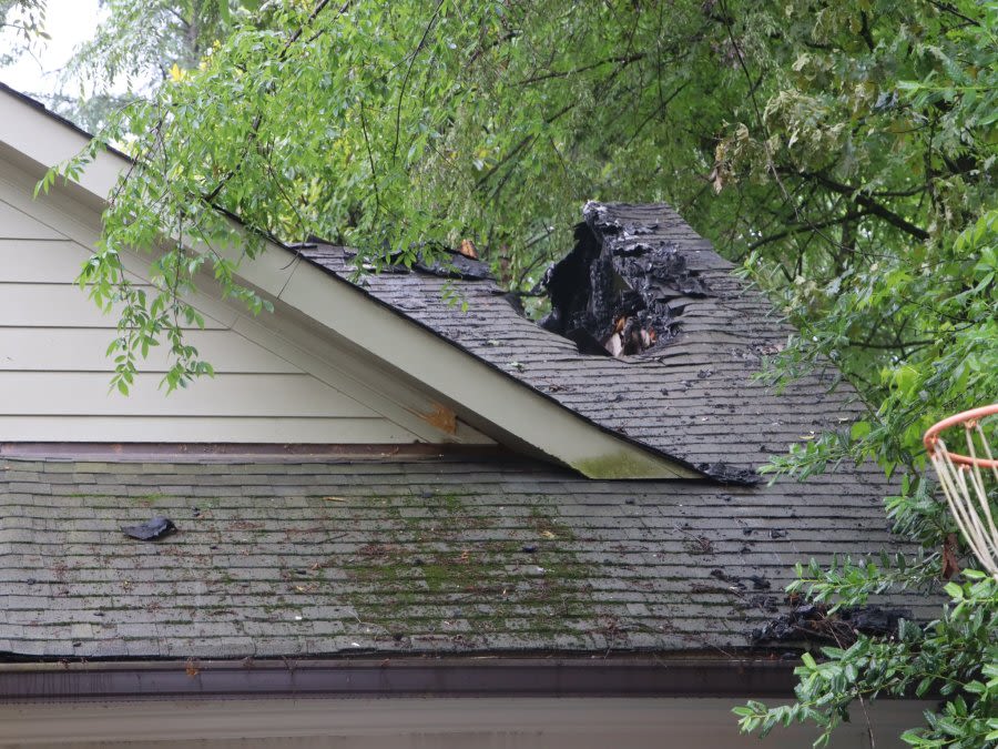 Lightning strikes cause fires at two Charlotte residences: CFD