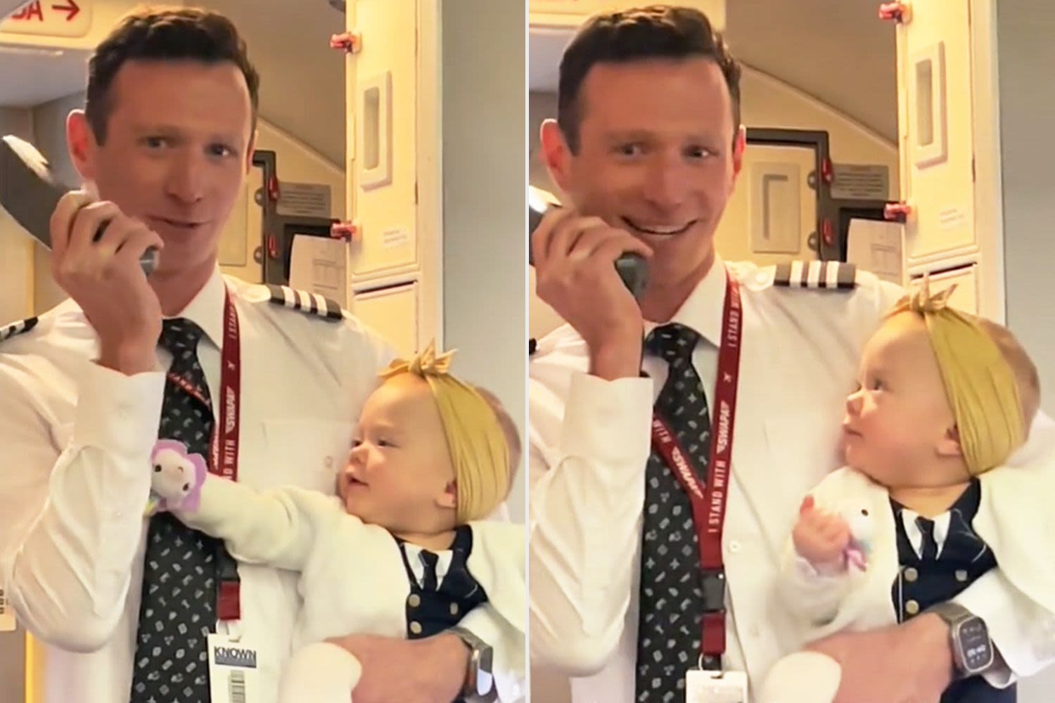 Southwest Pilot Introduces Daughter to Passengers on Her First Flight with Him: 'More Memories to Come'