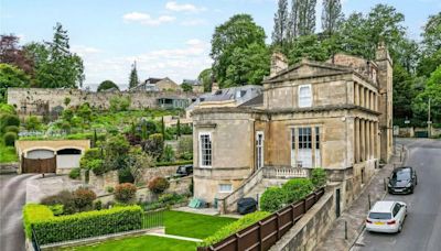 Unique classic home has an historic fresco in the drawing room