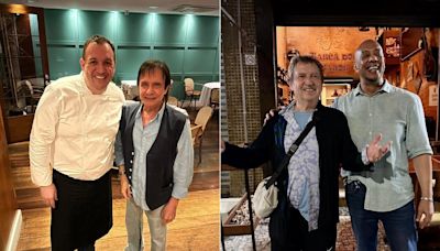 Estrelas no Rio: Roberto Carlos e Andy Summers são tietados em restaurantes cariocas