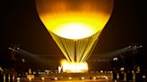 The cauldron at the Paris Olympics looks like a hot-air balloon