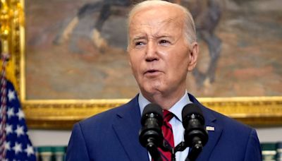 Biden says ‘order must prevail’ during campus protests over Gaza