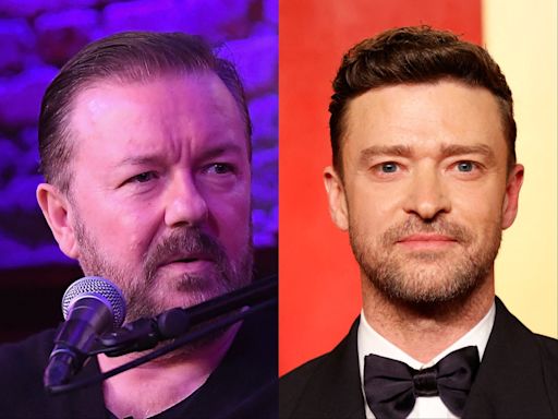 Ricky Gervais ‘brutally’ trolls Justin Timberlake over drink-driving arrest