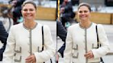 Crown Princess Victoria of Sweden Makes the Case for Spring Wool in Bouclé Andiata Blazer