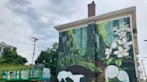 Spray-painted nature mural underway in Bangor