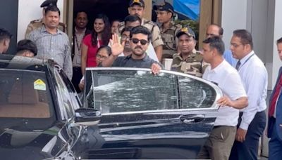 Ram Charan and wife Upasana land in Mumbai to attend Anant Ambani, Radhika Merchant’s wedding