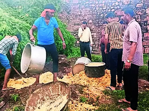 3.4k Kg Laddus Destroyed At Trinetra Ganesh Temple | Jaipur News - Times of India