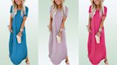 'Falls perfectly around my curves': This ultra-flattering maxi dress is down to $26, a breezy 50% off