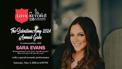 Sara Evans headlines Salvation Army's annual charity dinner