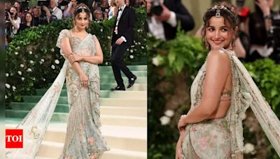 ...describes Alia Bhatt's saree look at Met Gala 2024 as 'My Fairy'; Soni Razdan praises Sabyasachi's design | Hindi Movie News - Times of India...