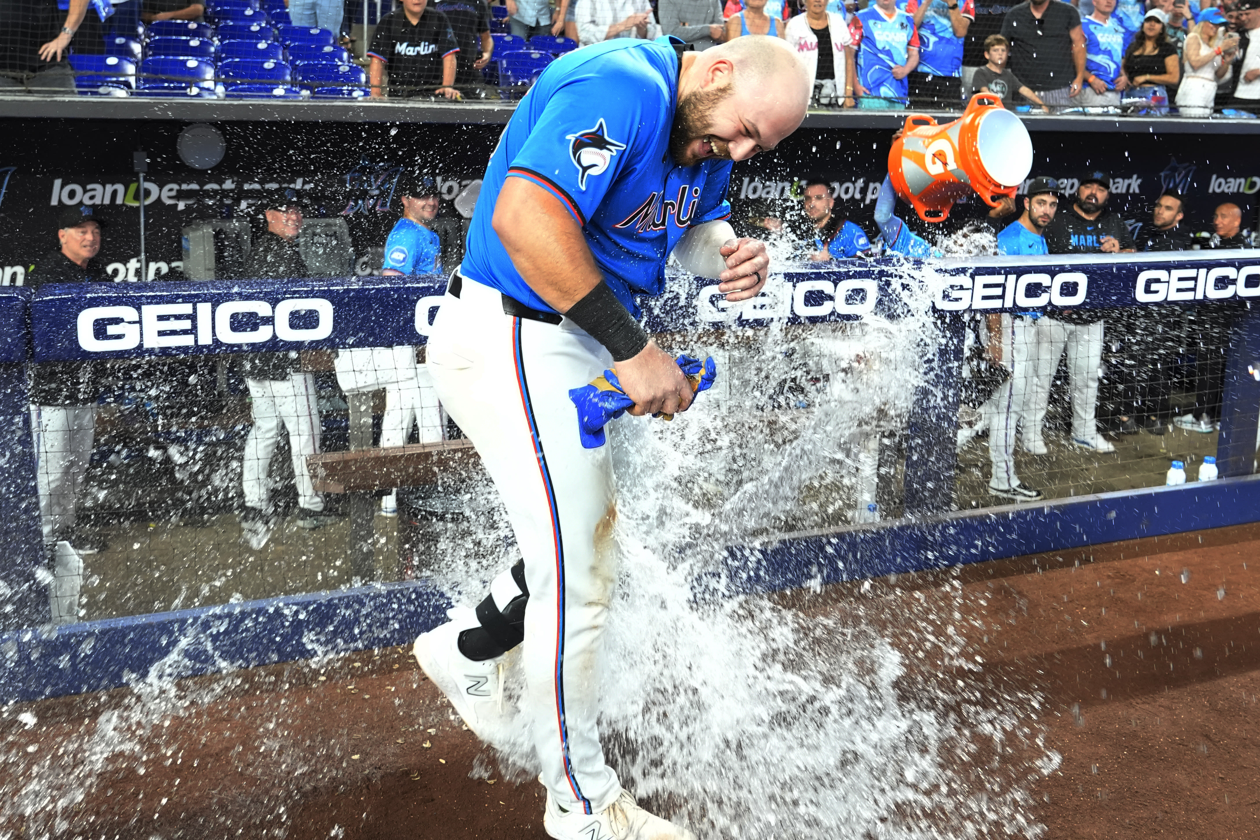 Jake Burger's three-run blast in the ninth caps Marlins 7-4 win over White Sox