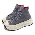 Converse 帆布鞋 Chuck 70 AT CX 男女鞋 灰 厚底 牛皮革 CNY 頑兔 休閒鞋 A05263C