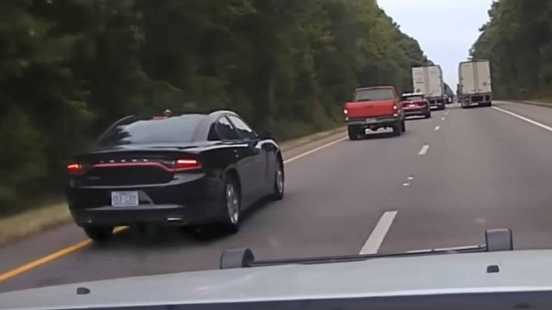 Scared Dodge Charger Driver Leads Police On 140 MPH Chase