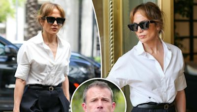 Jennifer Lopez looks tense in LA after Ben Affleck moved things out of their $60M mansion amid marital woes