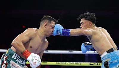 Angelo Leo pulls out wild one-punch knockout to stun Luis Alberto Lopez, win IBF featherweight title