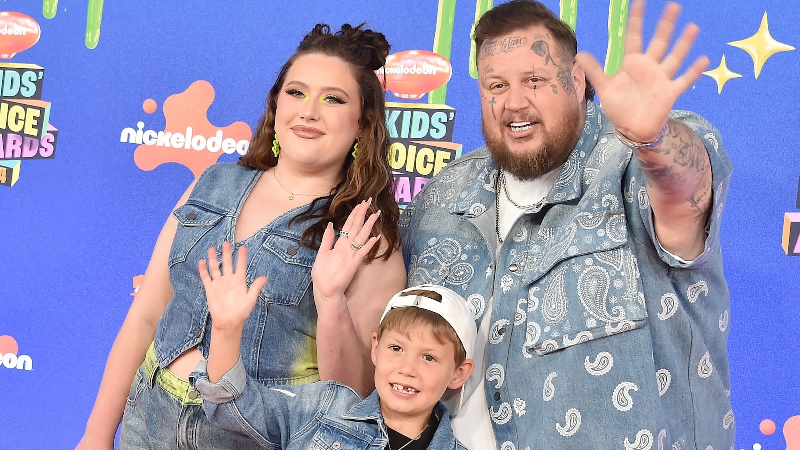 Jelly Roll hits 2024 Nickelodeon Kids' Choice Awards with his kids