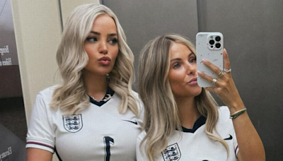 Megan Pickford celebrates with fellow England WAG as Jordan keeps clean sheet in Serbia win