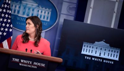 Sarah Huckabee Sanders Gets Her Trump On