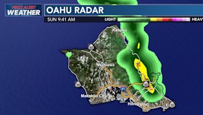 First Alert: Flash flood warning issued for Windward Oahu as heavy rain hits area